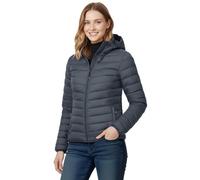 33,000ft Women's Lightweight Puffer Jacket Water Repellent Warm Packable Quilted Coat with Hood Ladies Transitional Padded Lined Jacket for Hiking Climbing Stone Grey 3XL