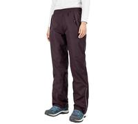 33,000ft Women's Waterproof Trousers Lightweight Rain Overtrousers Ladies Mesh Lined Windproof Rain Pants for Outdoor Fishing Hiking Rainwear Short Leg Dark Red 10