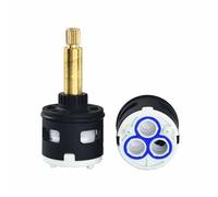 33/37mm Ceramic Cartridge, 3-Way Faucet Ceramic Disc Cartridge Replacement for Single Dual-Handle Shower Faucet, 5-Way Shower Faucet Cartridge (PP-33MM-112MM)