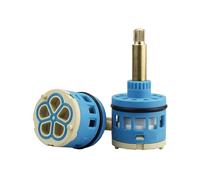 33/37mm Ceramic Cartridge, 3-Way Faucet Ceramic Disc Cartridge Replacement for Single Dual-Handle Shower Faucet, 5-Way Shower Faucet Cartridge (RR-37MM-77MM)