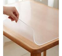 33.5"x55.1" Frosted Transparent PVC Table ProtectorDurable Plastic Desk Pad Cover for Dining Room Office and Wooden Countertops Scratch & Stain Resistant