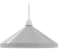 33.5cm Painted White Metal Cone Lampshade Easy Fit with 4cm Top Hole