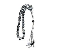33 Beads Ice Crack Glass Prayer Beads Rosary Handmade Tasbi for Worship and Rituals for Muslim