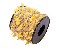 33 feet Natural Twine Yellow Leaf Jute 3ply 2MM Rope Hemp Burlap Ribbon String Heavy Duty Hanging Gardening Decoration or for Arts and Crafts