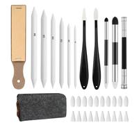 33 Pcs Blending Stumps for Drawing, Tortillions Set with Storage Bag