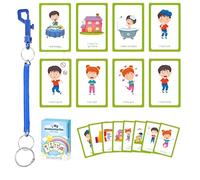 33 PCS Communication Cards for Autism Speech Therapy, Non-Verbal Adults, Essential Teaching Assistant Tool for SEN, Special Education, Speech Delay, Visual Aid & Cue Flashcard