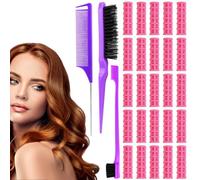 33 Pcs Hair Rollers For Short Hair, Small Hair Rollers, Perm Rods, Thermal Rollers, For Fine Thin Hair, Home Salon Styling Kit (Color Aleatorio)