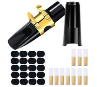 33 PCS Saxophone Mouthpiece Clip Pad Whistle Wood Wind Instrument Accessories Altospart Mouthpiece Pad with Sliger Cap