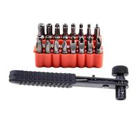 33 Pcs Security Drill Bit Set Tamper Proof Torx Tri Wing for Electric Screwdrivers Hand Drills with Hard Carbon Steel Storage Case
