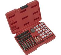 33 Piece Glow Plug Thread Repair Kit With 4 Adaptor Sizes And 6 Taps For Easy Repairs