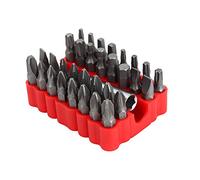 33 Piece Star Hex Screwdriver Set Security Torx Bit Set 1/4" 6.35mm Tri Wing Screw Driver Includes 32 Screwdriver Bits and 1 Hex Magnetic Base for Electronics, Automotive Parts