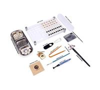 33 Switch Lube Station Acrylic Tester with 2 in 1 Switch Opener Cat Pen Holder Keyboard Keycaps Removal Tools for Custom MX Cherry Mechanical Keyboard