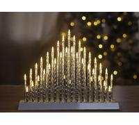 33 White LED Candle Bridge Arch Tower Marco Paul Silver One Size