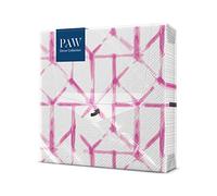 33 x 33 cm 3 ply Paper Napkins Pack of 20 Printed with Water Based Inks Modern Shapes A Geometric Pattern Pink Perfect for Birthdays, Name Days, Garden Parties, Family Gatherings.