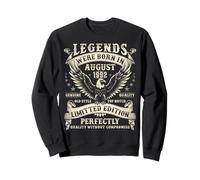 33 Year Old Birthday Gifts For Men 33rd Birthday August 1992 Sweatshirt