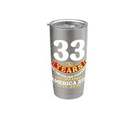 33 Years Golden Together Americans 1993 to 2026 Anniversary Stainless Steel Insulated Tumbler