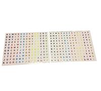 330 Alphabet Stickers 2 Sheets, Capital Small Alphabets Letters Self Adhesive Peel Off Sticker Stick On A to Z & a to z 13MM Coloured