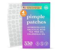 330 CT Pimple Patches - Spot Patches w/ 0.5% Salicylic Acid, Tea Tree Oil & Calendula Oil - Four Sizes - Pimple Patch, Hydrocolloid Acne Patch, Dots for Spots - Spot Stickers for Face by LivaClean