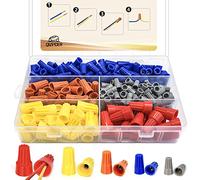 330 Pcs Electrical Wire Connectors Screw Terminals - Twist Nuts Caps Wire Connection, Spring Insert Assortment kit