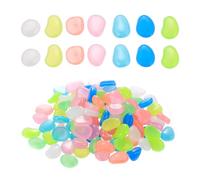 330 Pcs Glow in The Dark Pebbles, Colorful Fish Tank Stones, Glowing Pebbles Decorative Garden Stones for Plant Pots Aquarium Vase Garden Sidewalk Outdoor Fish Tank Gravel(Coloured)