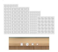 330 PCS Rubber Feet for Chopping Board, Silicone Material Rubber Stoppers for Collision, Clear Sticky Dots for Cabinet Doors, Drawers, Glass Panels, Photo Frames, Keyboards, Toilet Seats.