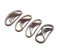 330 x 10mm Sanding Belts, 25pcs Set for Air Finger Sanders, Various Grits 60/80/100/120 for Professional Use