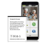 [3300mAh] Battery for Emporia Smart 4, Smart 3 Mini, Smart.4, Smart.3 Mini, S4 Smartphone, 2026 Upgraded Supereasy SE, Supereasy Smartphone AK-S3M-BC Replacement Battery