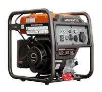 3300W Petrol Generator, Portable Inverter Generator with Pure Sine Wave 208cc 4-Stroke, Up to 14 Hours Runtime, 230V AC, 12V DC, USB & Type-C, for Camping, Caravan, Home Backup & Outdoor Use