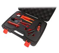 GEDORE red Photovoltaic Kit R21652005 | MC4 Solar Plug Tool Kit | Crimping Pliers 2.5-6mm², Wire Stripper, VDE Cable Scissors, MC4 Mounting Wrench | PV Installation Kit in Case