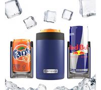 330ML Can Cooler: Refresh your favorite drinks with this Drink Cooler for Soda Cans and Beer. Can Cooler that Helps Keep Drink Cold, Can Cooler (Blue)