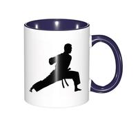 330ml Ceramic Tea Coffee Mug with Exquisite Fade-Resistant Karate Men Prints Perfect for Coffee,Tea,Latte,Hot Cocoa