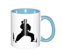 330ml Ceramic Tea Coffee Mug with Exquisite Fade-Resistant Karate Prints Perfect for Coffee,Tea,Latte,Hot Cocoa