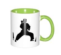 330ml Ceramic Tea Coffee Mug with Exquisite Fade-Resistant Karate Prints Perfect for Coffee,Tea,Latte,Hot Cocoa