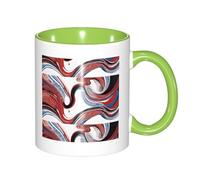 330ml Ceramic Tea Coffee Mug with Exquisite Fade-Resistant Marble Mixed Brown Prints Perfect for Coffee,Tea,Latte,Hot Cocoa