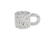 330ml Creative Ceramic Cup Home Breakfast Milk Oat Cups Splash Ink Wave Dot Mug Irregular Spotted Desig Thick Handle Coffee Mug
