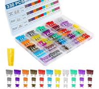 330PCS Car Fuses Assortment Kit, Professional Blade Fuses Automotive - Standard & Mini & Low Profile Mini Fuse (2A/3A/5A/7.5A/10A/15A/20A/25A/30A/35A/40A), cooclensportey Mixed Auto Fuses for Auto