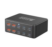 330W 10-Port GaN III USB C Charging Station, Fast Charger Plug Hub for Multiple Devices, PD 100W 65W 45W 30W 20W Compatible with MacBook Pro/Air, Dell XPS, iPhone 15/14/13, iPad, Steam Deck