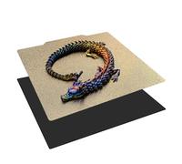 330x330mm Double Sided Textured PEI Sheet Steel Build Plate with Magnetic Bed for Flsn Core-XY,Tronxy X3S / X5S / X5S Pro,Raise MAX3 Pro 2/Pro 2 Plus,Neptune 3 Plus/Neptune 4 Plus 3D Printer.