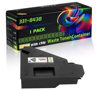 331-8438 Compatible for Dell Waste Toner Container with Chip C2660dn C2665dnf C3760dn C3760dnf C3760n Printers (1 Pack Black)