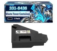 331-8438 Waste Toner Container Compatible for Dell C2660dn C2665dnf C3760dn C3760dnf C3760n C3765dnf Printers, With Chip Large Capacity 40000 Pages (1 Pack Black)