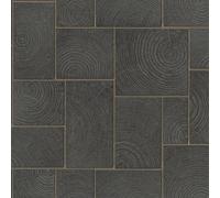 Galerie Natural Opulence Wood Effect Black Gold Wallpaper 33223, Gold