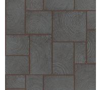Galerie Natural Opulence Wood Effect Black Rose Gold Wallpaper 33224, Gold