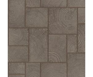 33251 - Natural Opulence Wood Block Brown Galerie Wallpaper