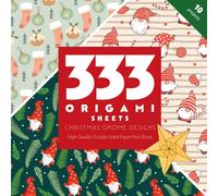 333 Origami Sheets Christmas Gnome Designs : High-Quality Double-Sided Paper Pack Book