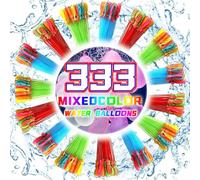 333 PCS Water Balloons - Quick-Fill Self-Sealing Set for Kids & Adults - Perfect for Summer Splash Parties, Swimming Pools, and Outdoor Games - Rapid Fill Design for Easy, Instant Fun