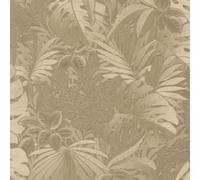 Galerie The New Design Book Collection Gold Metallic Jungle Leaves Wallpaper Roll