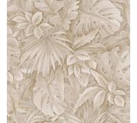Galerie The New Design Book Collection Beige Jungle Leaves Wallpaper Roll