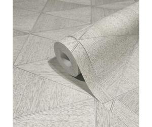 33357 Woods and Wicker Wood Silver Grey Galerie Wallpaper