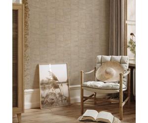 33359 Woods and Wicker Wood Bronze Brown Galerie Wallpaper