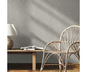 33374 Woods and Wicker Herringbone Wood Silver Grey Galerie Wallpaper